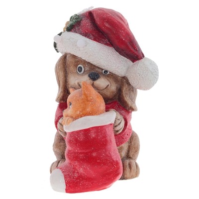 GAEM Фигурка декоративная с подсветкой "Щенок и котёнок"(3хААА, н/п), L30 W21 H40 см