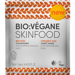BIO VEGANE (Био Веган) TuchMaske Маска для лица Skinfood Goji, 16 мл
