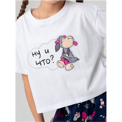 Пижама "Овечки" детская девочка с шортами