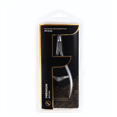 Frau Finger Кусачки маникюрные для кутикулы / Premium PN 10-6,5, спиральная пружина, ручная заточка, 6,5 мм