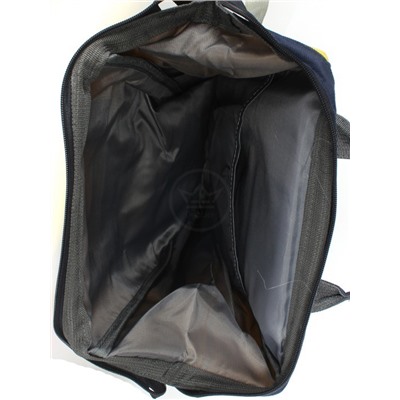 Комплект MF-3056  (рюкзак+2шт сумки+пенал+монетница)   1отд,  4внеш+1внут/карм,  синий/желт SALE 256469