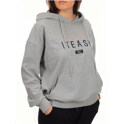 A-07 GRAY Худи женское (85% хлопок, 15% полиэстер)
