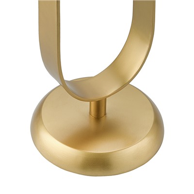 Столик приставной Svein, Ø25,5 см, мрамор/золотой