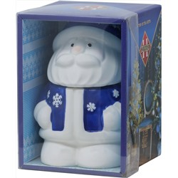 HILLTOP. Новый год. Керамика. Дед Мороз (синий) 50 гр. чайница керам.