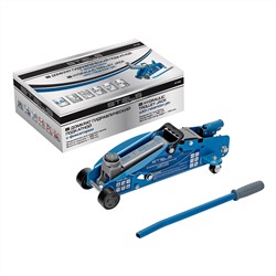 Домкрат гидравлический подкатной 2.5 т, с фиксатором, Safety Pin, 140-385 мм Stels