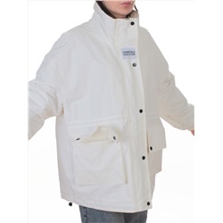3089 WHITE Куртка демисезонная женская (100 гр. холлофайбер)