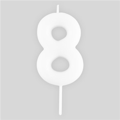 Свеча для торта, цифра «8», светится в темноте, 3,8 х 8 см