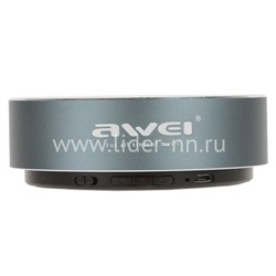 Колонка AWEI (Y800) Bluetooth/MicroSD (черная/металл)