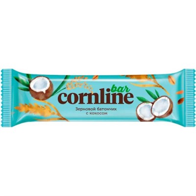 Батончик Cornline зерновой с кокосом 30 г (упаковка 18 шт) /КДВ (товар продается упаковкой)