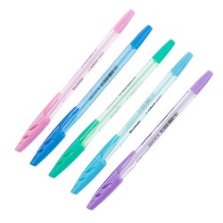 Ручка шариковая Tribase Pastel, узел 0.7 мм, чернила синие, МИКС
