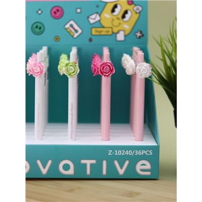Вечный карандаш "Flower," mix, шоу-бокс 36 шт.