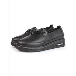 03-5318 BLACK Полуботинки женские (натуральная кожа)