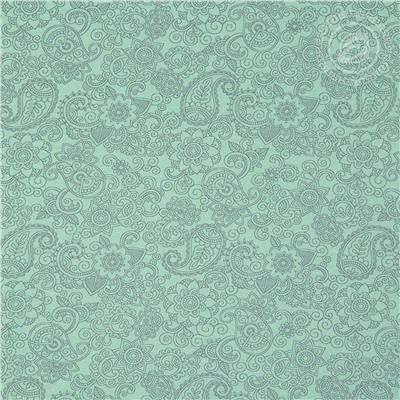 Простыня трикотажная на резинке Ажур зелёный Арт Дизайн