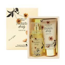 (ЗАМЯТА КОРОБКА) Набор парфюмированный спрей + лосьон для тела FANTASTIC DAISY, 88 мл. + 90 мл.