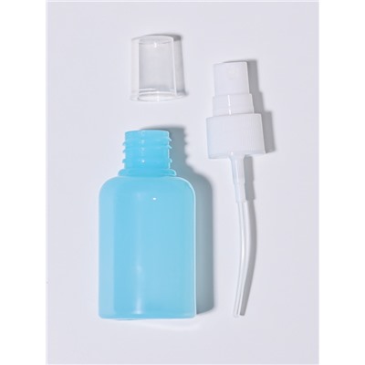 Бутылочка для хранения, с распылителем, 50 мл, голубая