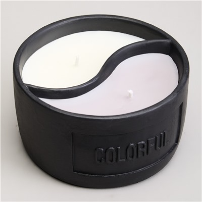 СВЕЧА В СТАКАНЕ "YIN YANG" DARK AMBER 11,3*6,4 СМ МАЛ.= 9ШТ.