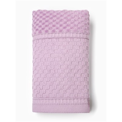 Полотенце махровое LoveLife «Ордос» 30×50 см, лавандовое, 100% хлопок, 430 г/м²