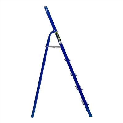 Стремянка, 5 ступеней, стальной профиль, алюминиевые ступени Сибртех