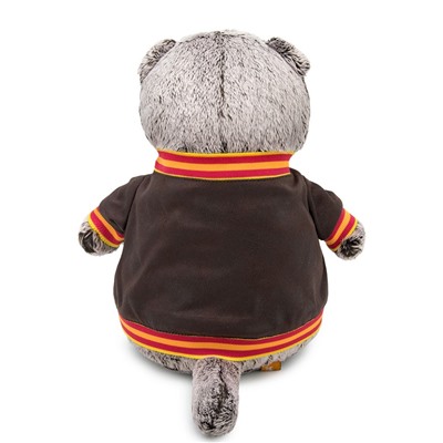 Мягкая игрушка "Кот Басик в кожаной куртке" (22 см)