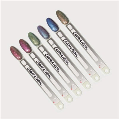 Гель лак для ногтей «Хамелеон», кошачий глаз, трехфазный, 8 мл, LED/UV, зелёный, жёлтый (01)