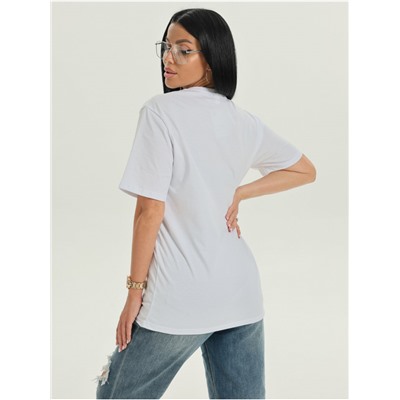 Футболка "Цветок" белый женская