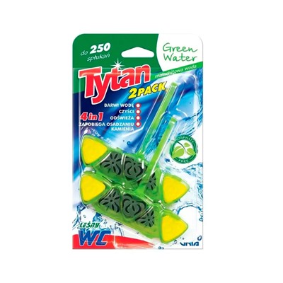 Подвесной блок д/туалета 4в1 Титан Green Water 2*40 гр