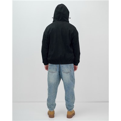 Куртка из вельвета мужская демисезонная черного цвета 25336Ch