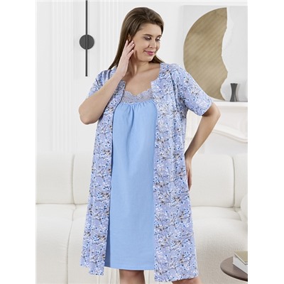 Женский халат Забвение-2 Х-773 / голубой