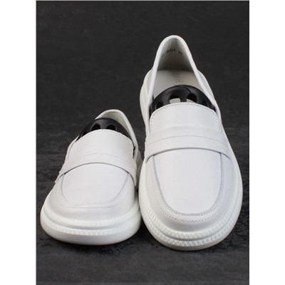03-ZL-8501 WHITE Полуботинки женские (натуральная кожа)