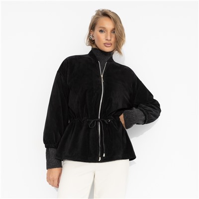 Бомбер мягкий на кулиске, Хочу-надо-беру (чёрный)