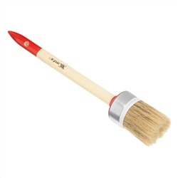 Кисть круглая, Профи №8 (35 мм) натуральная щетина, деревянная ручка MTX