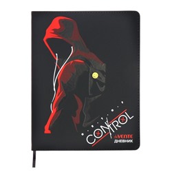 Дневник школьный для 1-11 классов Out of Control, интегральная обложка, искусственная кожа, шелкография, ляссе, 80 г/м²