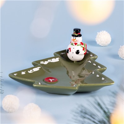 БЛЮДО СЕРВИРОВОЧНОЕ КОЛЛЕКЦИЯ "CHRISTMAS GIFT" 16*15,5*8,5 СМ