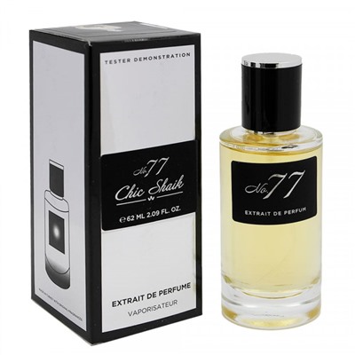 Tester Extrait de Perfume Chic Shaik Blue №77 pour homme 62 ml