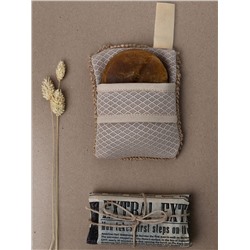 Мочалка "Карман" для мыла "РАМИ/Air-Mesh", крапива, 13х9см