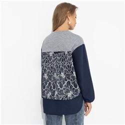 Свитшот комбинированный, Стиль по-взрослому (скай)