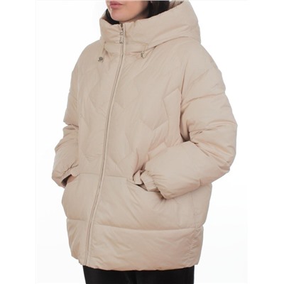 2309 BEIGE Куртка зимняя женская (200 гр. холлофайбер)