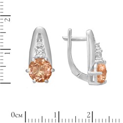Серьги 'Фрида' с фианитами ТГСН.834Ф10