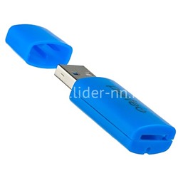 Картридер Perfeo (PF-VI-R023) для Micro SD (синий)