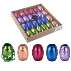 Лента декоративная 5мм 10м матовый ассорти 4 вида КОКОС 213658/24/Китай