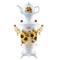 Самовар KELLI-1477 белый 2300Вт. элек.4литра керамический заварник(4) оптом