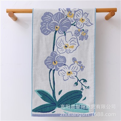 Zhiyang towels, floral creative gauze children's towels, baby face towels, full moon banquet souvenirs, wholesale children's towels