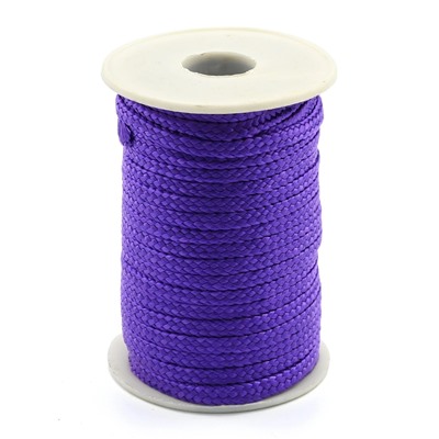 Шнур плетеный для рукоделия 6*3мм цв.фиолетовый