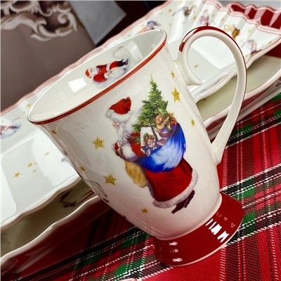 305-206 Кружка 310 мл  НОВЫЙ ГОД в под.уп.(х36)Фарфор