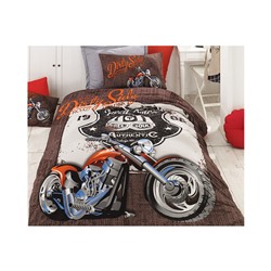 1 сп. Комплект Постельного Белья 100% Cotton Motorcly Best Class