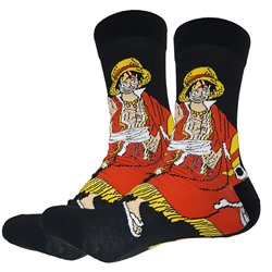 62825 One Piece | Носки Большой куш "Манки Д. Луффи", р-р 38-44 (черный)