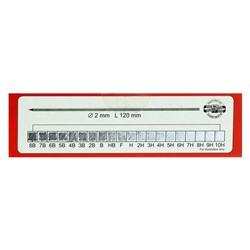 Грифели для цанговых карандашей Koh-i-noor 4190/07 В, 2,0 мм, 12 штук в упаковке