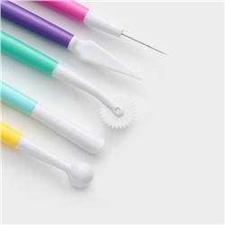 Набор для моделирования кондитерских украшений Доляна, 5 шт., 17 см