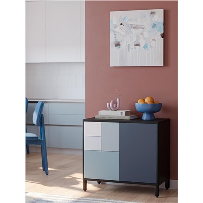 Панно декоративное Fleur, 60х60 см, голубое