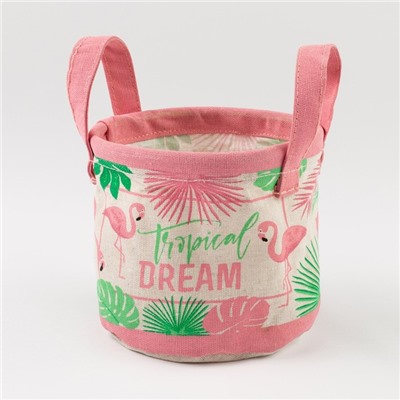Текстильная корзинка "Tropical dream" 14х12см
